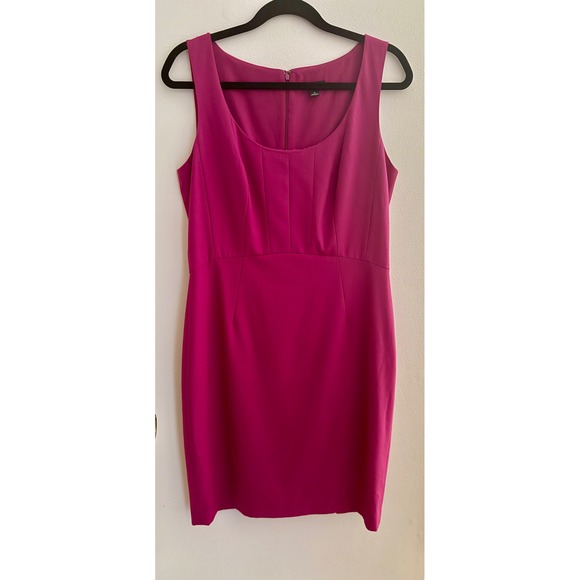 Ann Taylor Dresses & Skirts - Ann Taylor Magenta Sleeveless  Fitted Sheath Dress Size 8